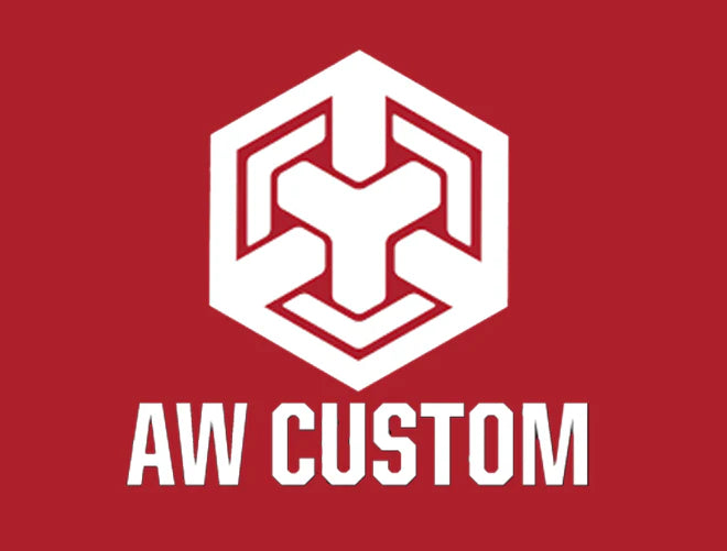 AW Custom logo representing a Canada airsoft company with custom pistols and performance parts