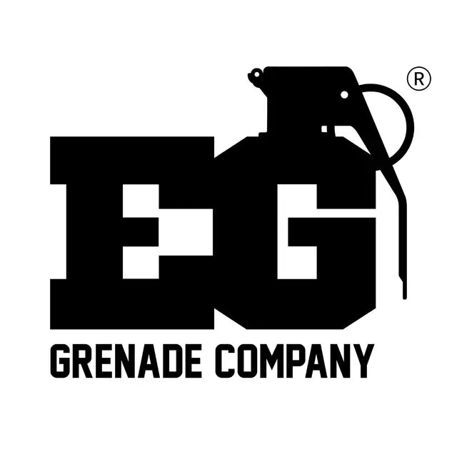 Enola Gaye Canada Airsoft Company logo featuring a grenade design, symbolizing tactical smoke solutions