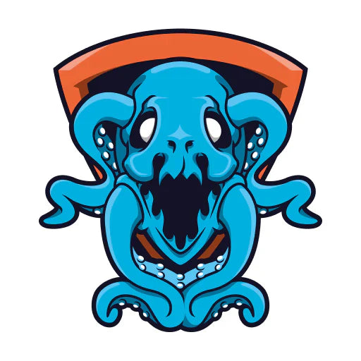 Stylized logo featuring an octopus design for a Canada airsoft company logo