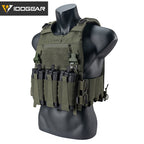 IDOGEAR TACTICAL 3.0 FCSK QUICK RELEASE VEST WITH 556 TRIPLE MAG POUCH AND SHOULDER COVER 2PCS 3320-3PACK