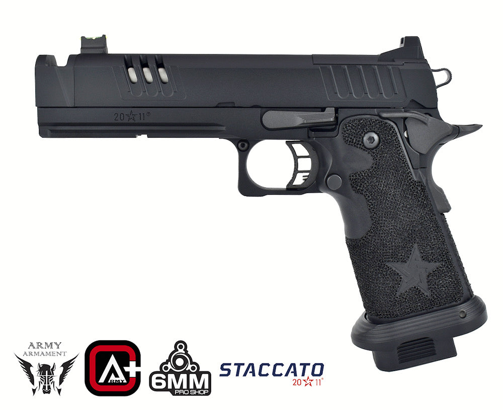 ARMY ARMAMENT R618A STACCATO C2 PISTOLET AIRSOFT GBB (VERSION PLUS)