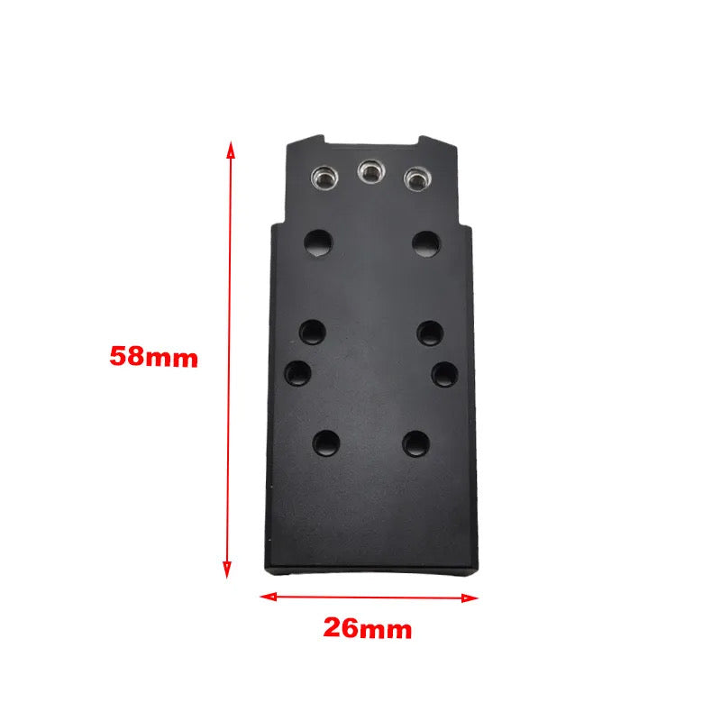 AD CUSTOM P320/M17 RMR/SRO/DOC SIGHT MOUNT PLATE BK AIRSOFT