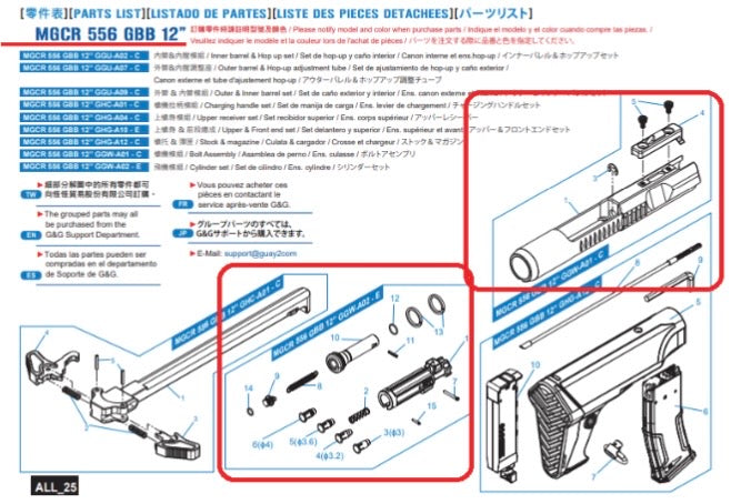 G&G MGCR COMPLETE BOLT CARRIER