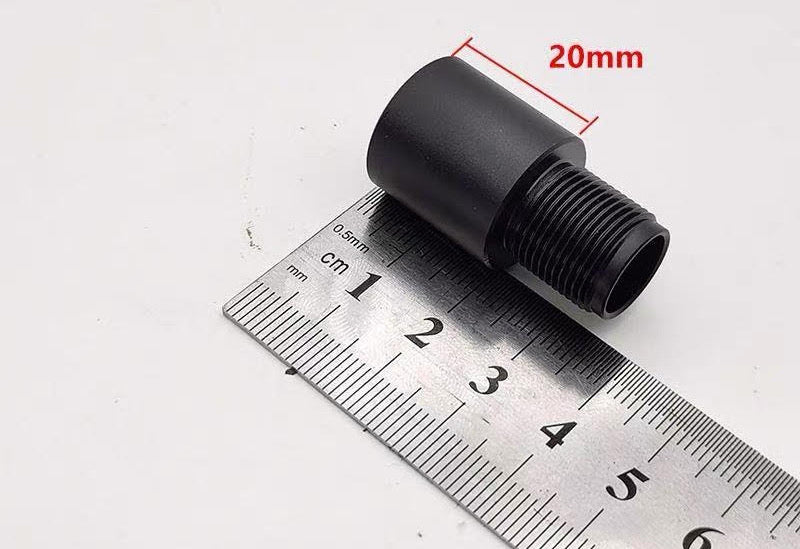 METAL 0.8'' 14CCW BARREL EXTENSION AIRSOFT