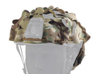 DISTRICT AIRSOFT 3D helmet with camouflage cover designed for tactical use and enhanced concealment