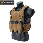 IDOGEAR TACTICAL 3.0 FCSK QUICK RELEASE VEST WITH 556 TRIPLE MAG POUCH AND SHOULDER COVER 2PCS 3320-3PACK