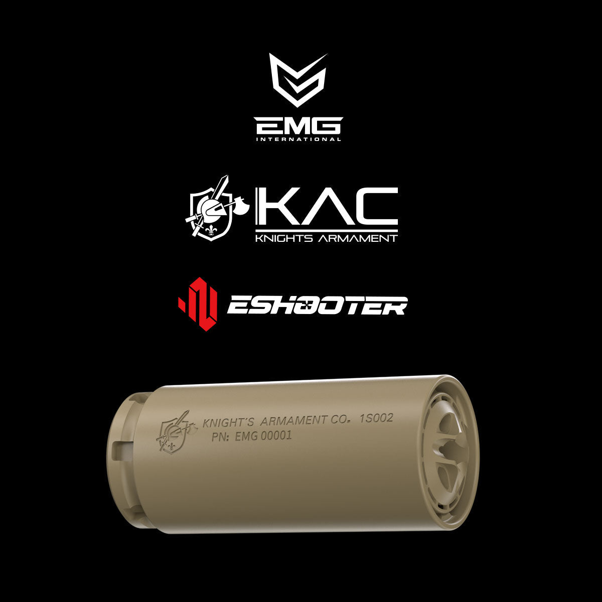 EMG x KAC QDC MOCK SUPPRESSOR WITH FLARE MONO TRACER