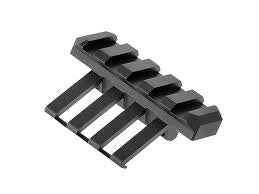 5KU 45 PICATINNY RAIL black accessory rail mount for firearms with multiple slots