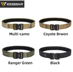IDOGEAR TACTICAL 2" BELT WITH METAL BUCKLE LASER CUT MOLLE