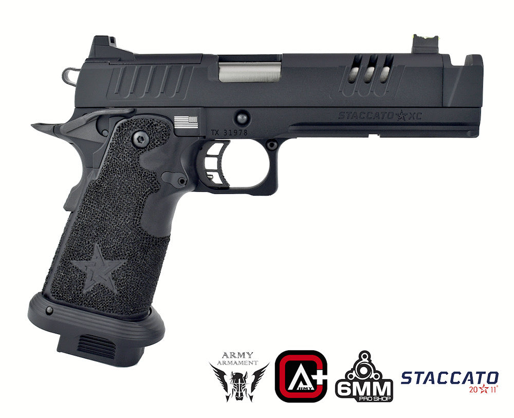 ARMY ARMAMENT R618A STACCATO C2 PISTOLET AIRSOFT GBB (VERSION PLUS)
