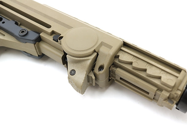 PTS ERGO F93 PRO STOCK W/ PAD FOR AEG BUFFER TUBE TAN