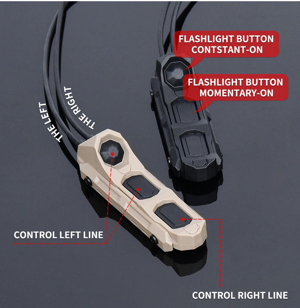 WADSN UT AX BUTTON DUAL FUNCTION SWITCH FOR AIMING DEVICE (BK,SF&2.5MM PLUG)