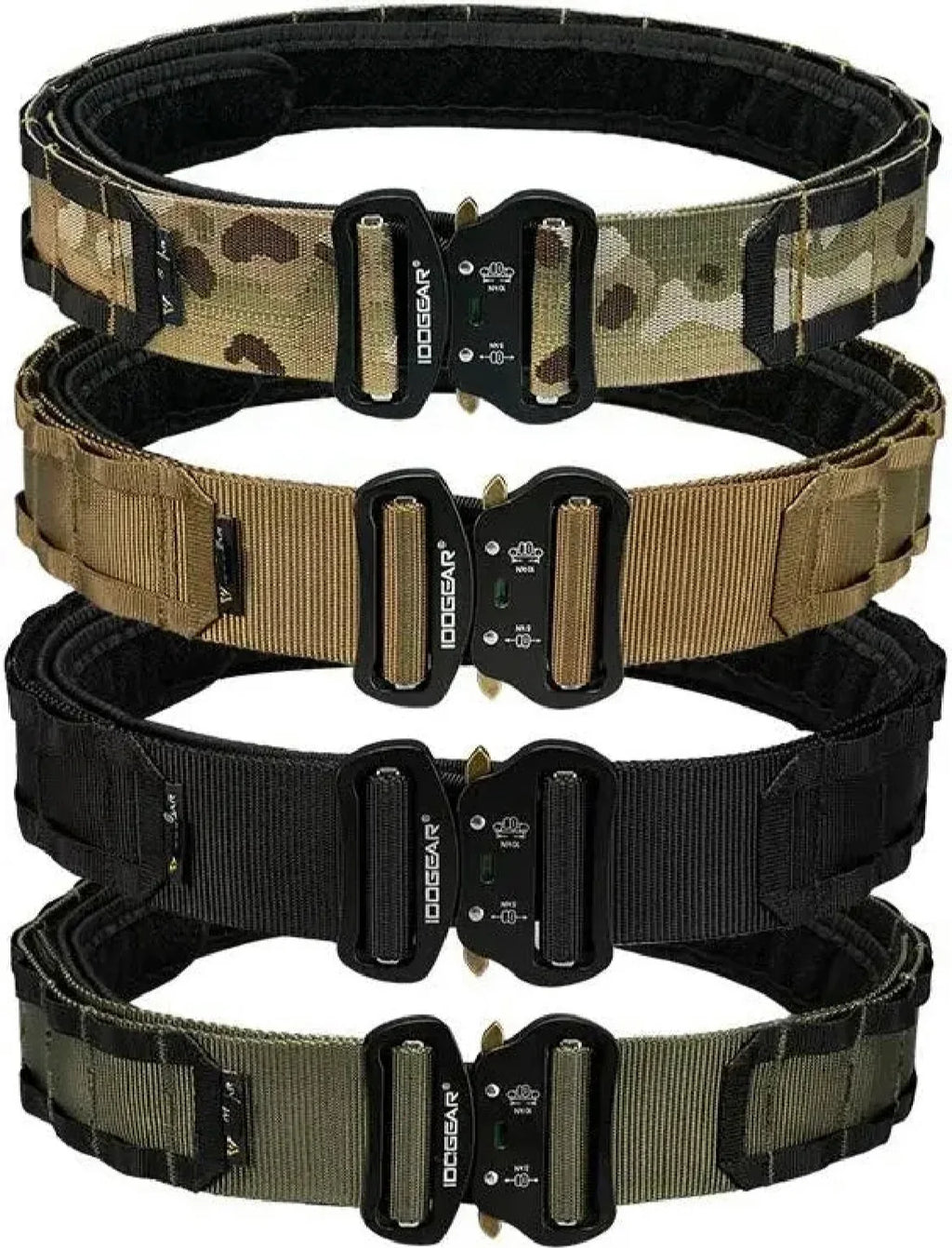 IDOGEAR 2 INCH BELT, QUICK RELEASE METAL BUCKLE.