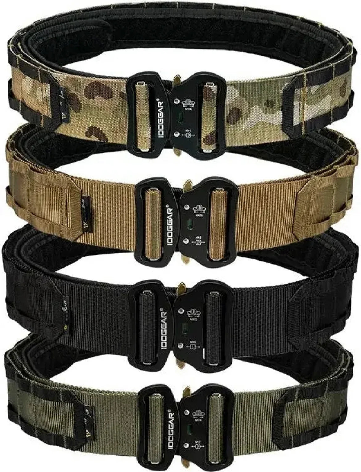 IDOGEAR 2 INCH BELT, QUICK RELEASE METAL BUCKLE.