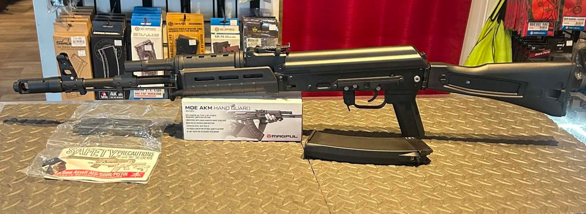 VFC AK74M GBBR / MAGPUL MOE AKM HAND GUARD AK47/AK74 AIRSOFT USED