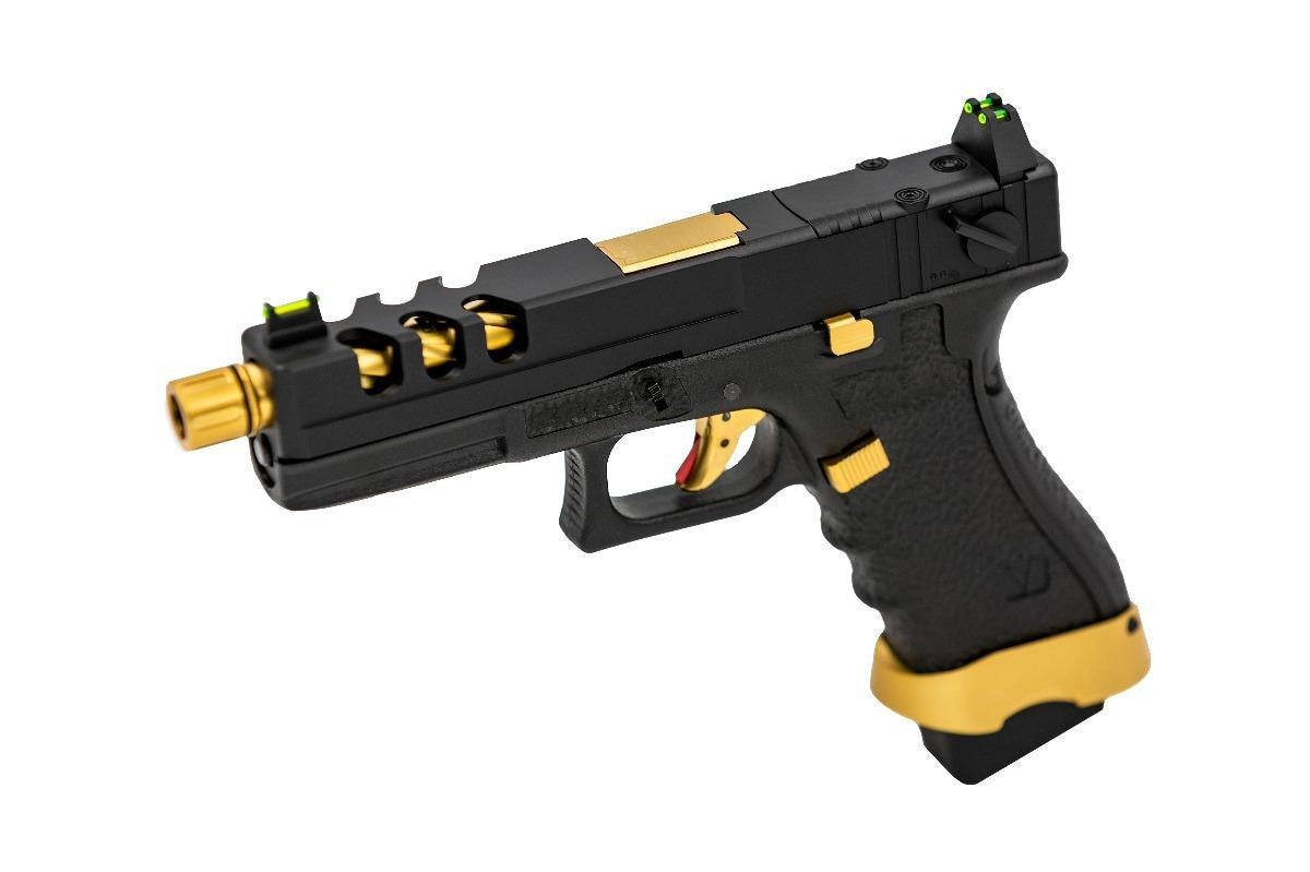 VORSK EU18 VENTED GOLD MATCH GBB AIRSOFT PISTOLET WITH BDS SIGHT