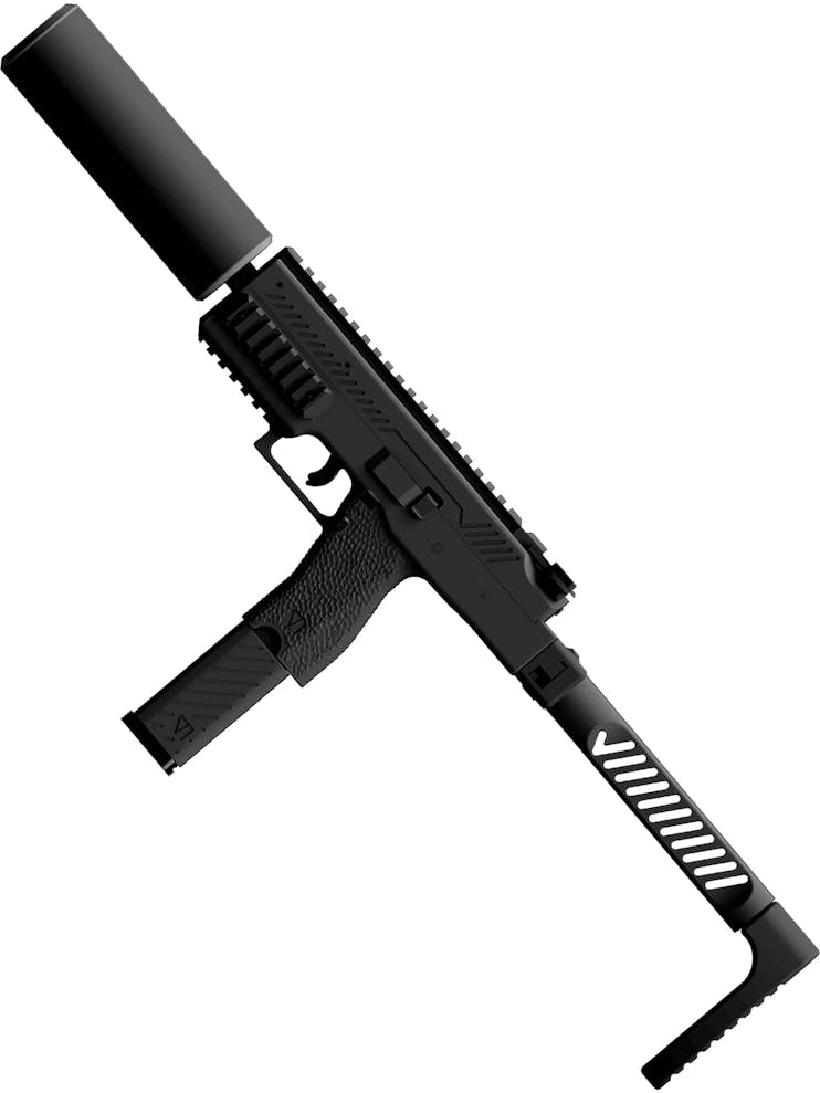 VORSK VMP-1 GBB SMG WITH 2 MAGAZINES & SUPPRESSOR BK