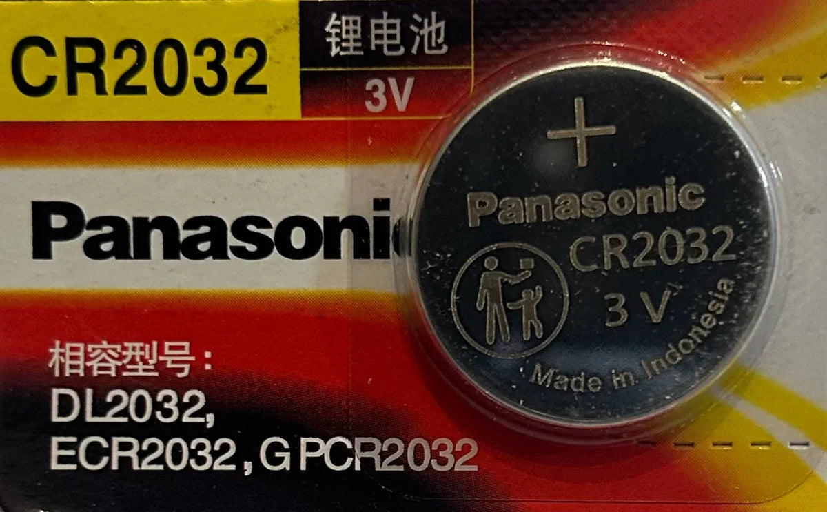 PANASONIC CR2032 3V LITHIUM COIN CELL BATTERY
