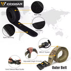 IDOGEAR TACTICAL 2" BELT WITH METAL BUCKLE LASER CUT MOLLE