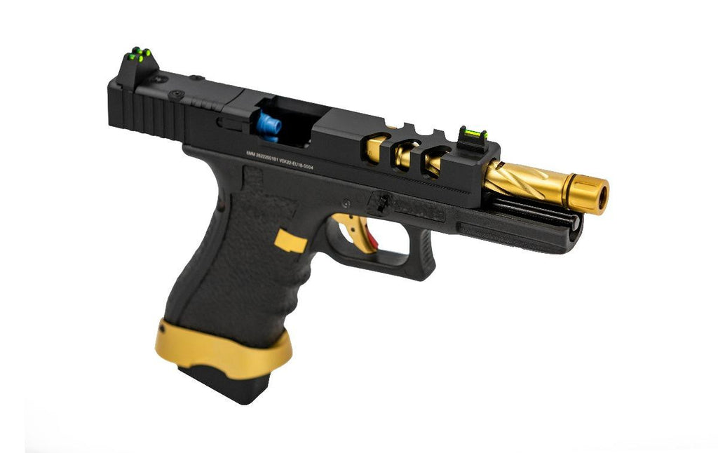 VORSK EU18 VENTED GOLD MATCH GBB AIRSOFT PISTOLET WITH BDS SIGHT