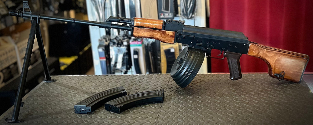 LCT RPK AK AEG AIRSOFT, DRUM MAG, 2 MIDCAP USAGÉ