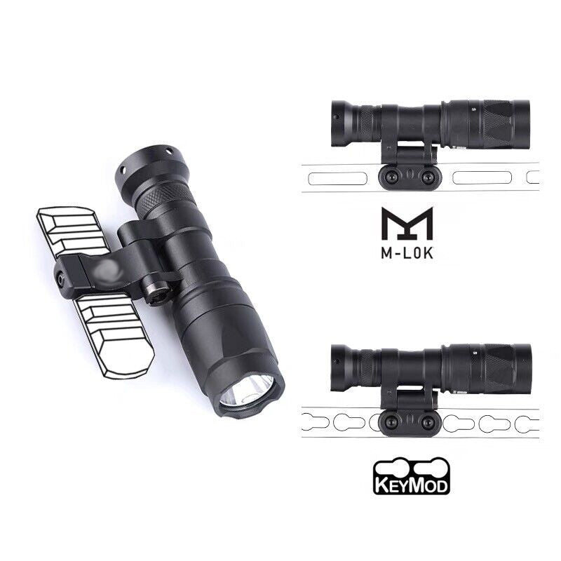 WADSN LAMPE SUREFIRE LED M340B, KIT PICATINNY/M-LOK (500 LUMENS) - DISTRICT AIRSOFT