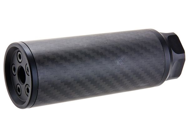 SILVERBACK SILENCIEUX AIRSOFT EN CARBON ''SHORT'' 24MM CW - DISTRICT AIRSOFT