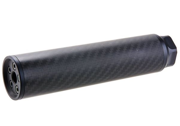 SILVERBACK SILENCIEUX AIRSOFT EN CARBON ''MEDIUM'' 14MM CCW - DISTRICT AIRSOFT