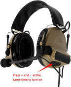 TAC-SKY AC-SKY C2 TACTICAL HEADSET with adjustable microphone and control buttons for optimal sound quality