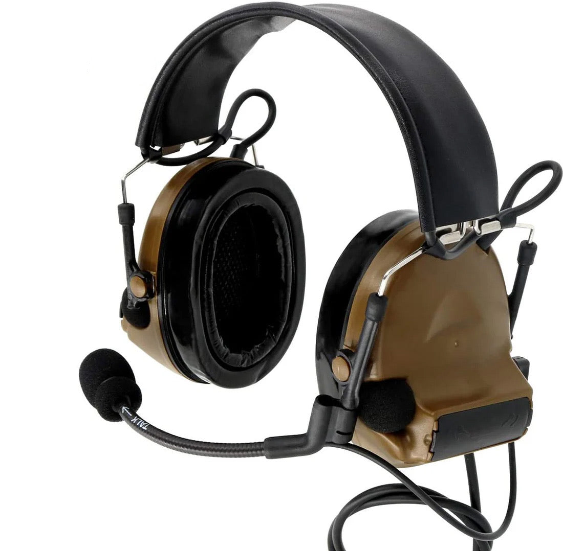 AC-SKY C2 TACTICAL HEADSET with adjustable headband and built-in microphone for enhanced communication