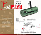 Action Army hop-up chamber CA M24 green CNC aluminum unit with adjustable hop up lever and 2mm hex screw