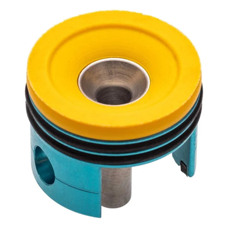 FPSSOFTAIR blue aluminum airsoft gearbox cylinder head with yellow rubber seal and O rings