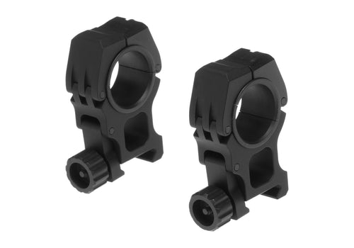 AIM-O M10 MOUNT RINGS 25.5MM 30MM black aluminum rings for secure scope mounting