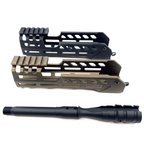 AIRSOFT ARTISAN GEN3 Modular Handguard and Barrel Assembly in Black and Tan for Custom Builds
