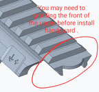 AIRSOFT ARTISAN GEN3 Handguard Installation Guide with Grooved Upper Rail for Airsoft Accessories