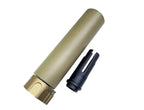 E&C Barrel Extension Airsoft in Tan with Removable Adapter for Enhanced Performance