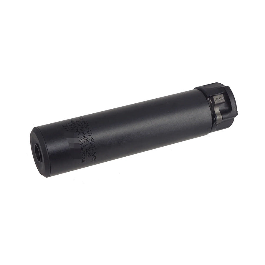 E&C airsoft barrel extension in matte black designed for enhanced accuracy and performance