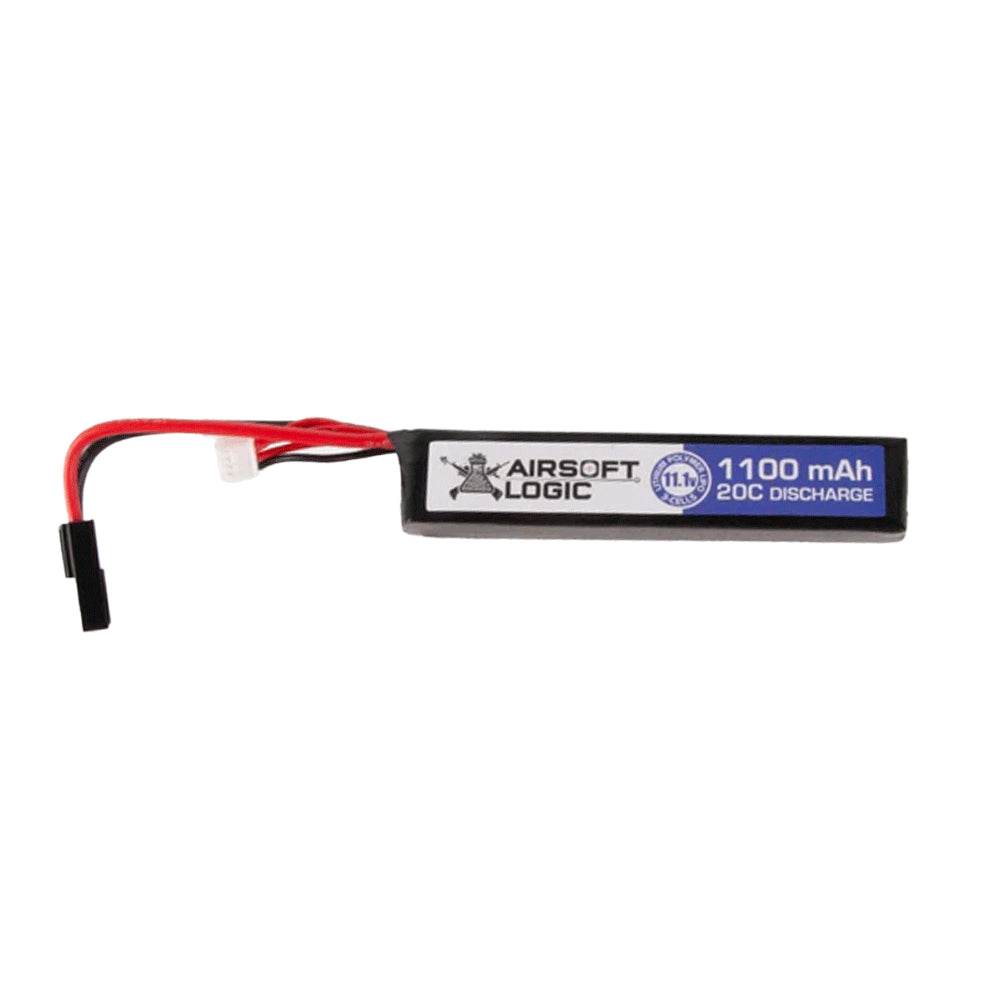 Airsoft battery 1100 mAh 20C discharge for reliable performance in airsoft guns