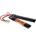 Valken 7.4V Lipo Airsoft Battery with dual cells for reliable power in airsoft guns