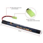 MELASTA airsoft battery 8.4 volts 1600 mAh with high quality silicone wire and Mini Tamiya plug
