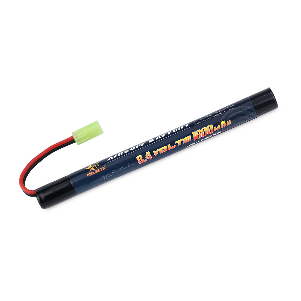 MELASTA 8.4V 1600mAh airsoft battery for reliable power in airsoft guns