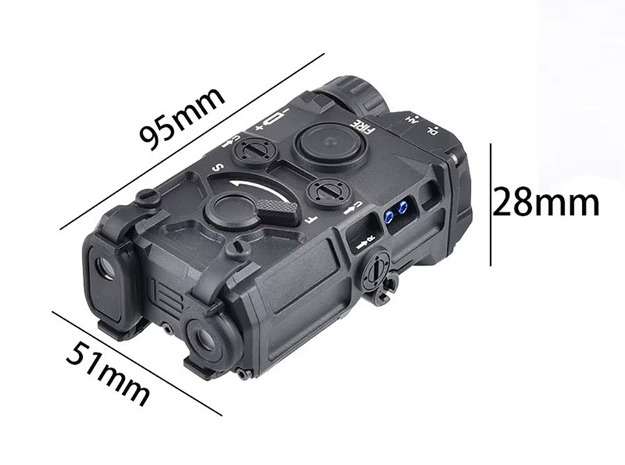 WADSN airsoft battery box with control dials and compact design for easy attachment