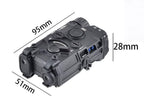 WADSN airsoft battery box with control dials and compact design for easy attachment