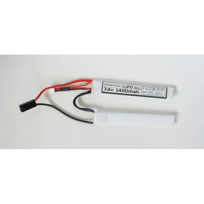 RHAM Power 7.4V 1450mAh LiPo Airsoft Battery for reliable and powerful performance