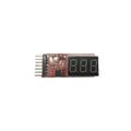 Compact airsoft battery tester with digital display for checking battery voltage levels