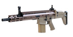 DOUBLE BELL AEG tan and brown MK17 SCAR-H airsoft rifle Canada with flip up sights Picatinny rails and removable magazine