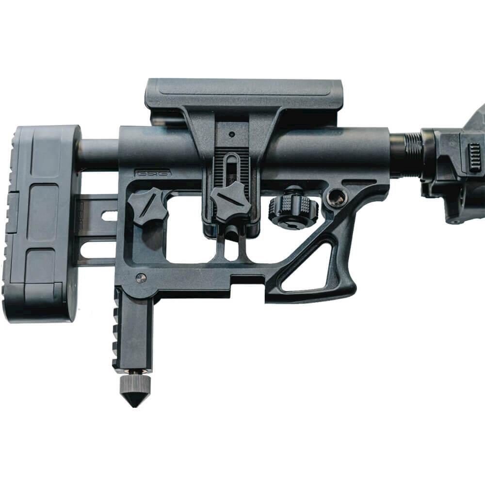 G&G AEG airsoft DMR gun with adjustable stock and tactical features for enhanced performance