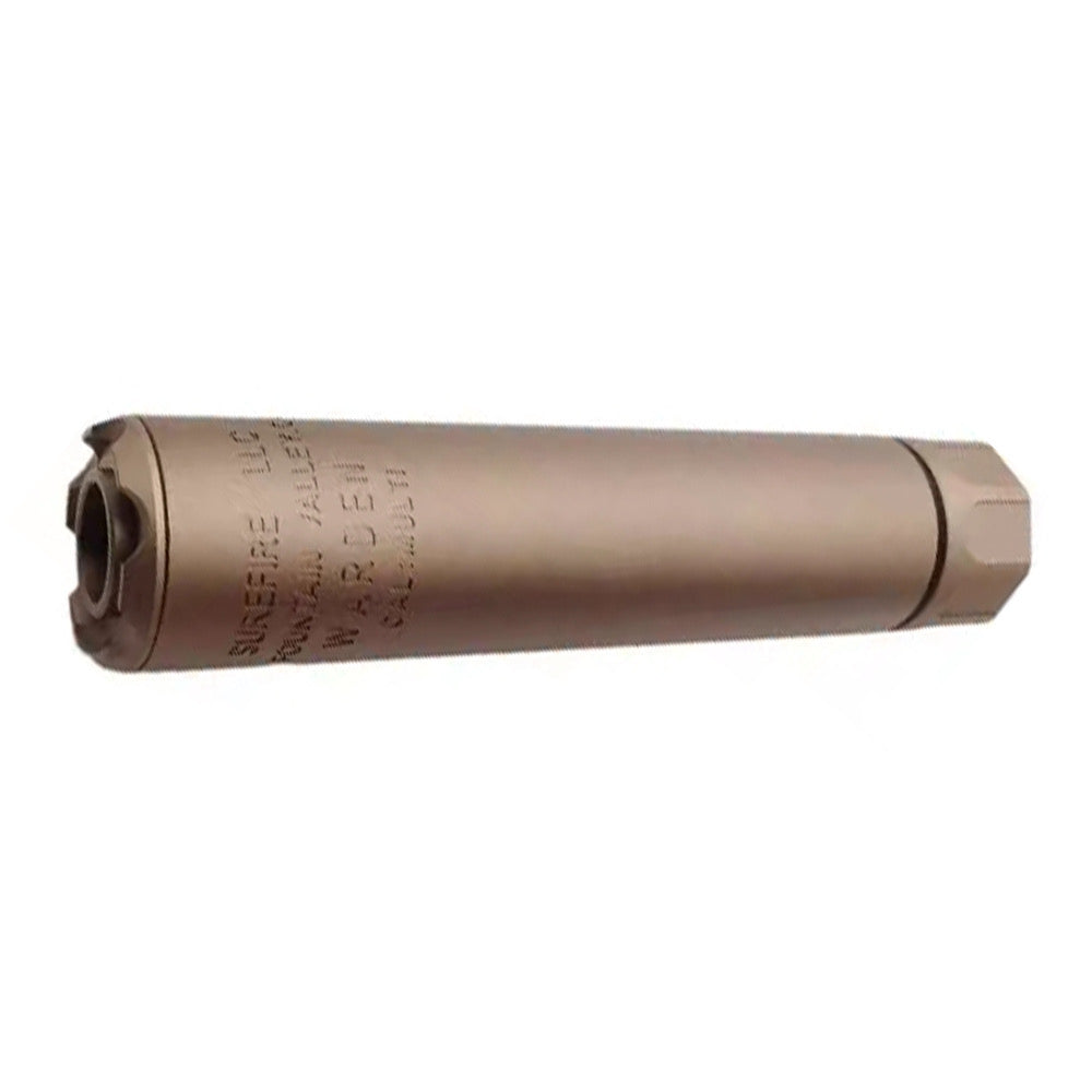 SF Airsoft Fake Silencer 14mm CCW in Tan with Durable Construction for Enhanced Gameplay