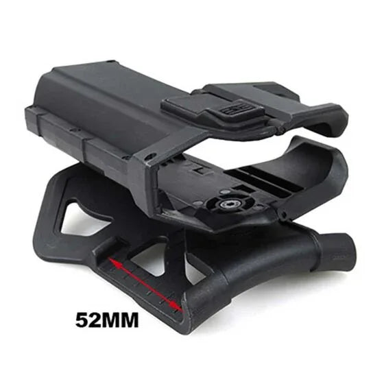 AIRSOFT FLASHLIGHT CONCEALED HOLSTER designed for secure attachment to tactical gear