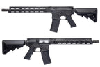 GHK Airsoft GBBR - Black Gas Blowback Rifle with Adjustable Stock and Rail System